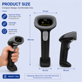 AL BASEET USB Wired Barcode Scanner with Stand – High-Speed 1D Barcode Reader for POS, Retail & Warehouse BAS-5260
