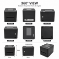 HT Industrial Direct Thermal Barcode Printer 300DPI USB WiFi Bluetooth for Courier & Logistics Labels