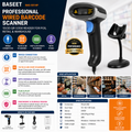 AL BASEET BAS-S014P Wired 2D Barcode Scanner with USB Connection & QR Code Reader for POS, Retail & Warehouse Management