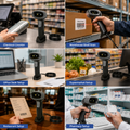 AL BASEET USB Wired Barcode Scanner with Stand – High-Speed 1D Barcode Reader for POS, Retail & Warehouse BAS-5260