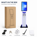 AL BASEET SW238 Interactive Self-Service Kiosk with Touch Screen & Built-in Receipt Printer – Windows OS Digital POS Kiosk for Restaurants, Retail Stores, Ticketing & Customer Service