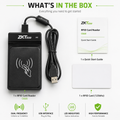 ZKTECO CR20 RFID Card Reader – Dual Frequency USB Smart Card Reader for Access Control, Attendance Systems & Secure Authentication
