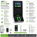 ZKTECO BioPro SA40 Fingerprint Access Control Terminal with BioID/SilkID Sensor – RFID Card, Password Authentication & Door Access Control for Offices and Businesses