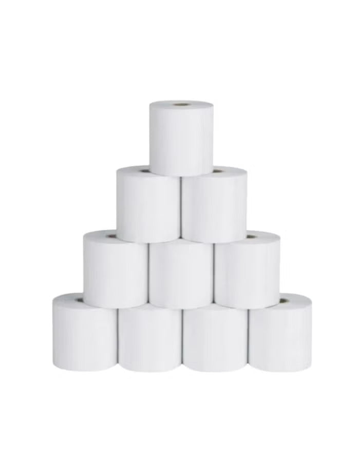 10PCS Premium Thermal Cash Register Paper Rolls for POS & Billing Counters