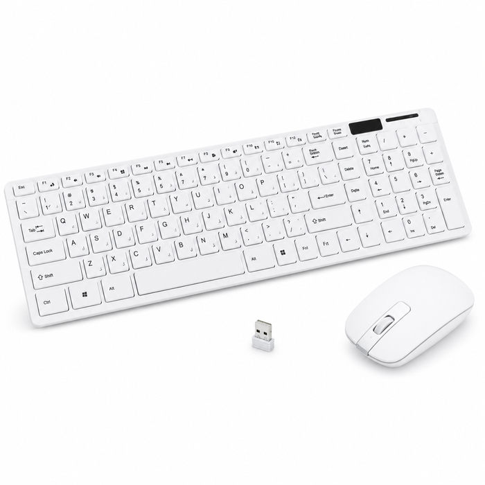 Arabic Wireless Keyboard White-K06