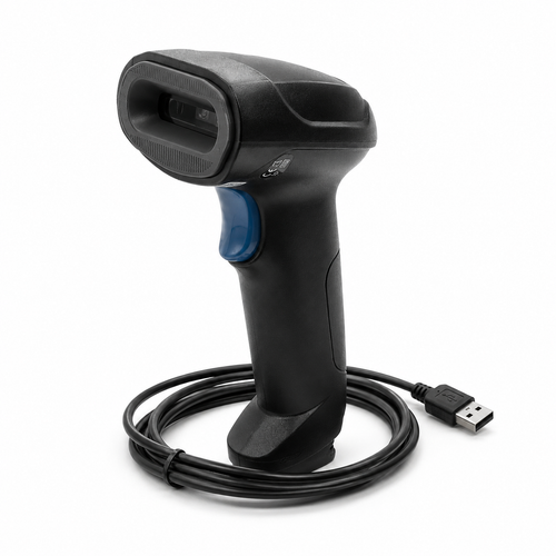 AL BASEET BAS-139 Wired 1D/2D Barcode Scanner – High-Speed USB Barcode & QR Code Reader for POS, Retail & Warehouse