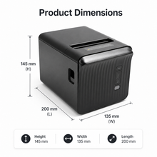 Load image into Gallery viewer, AL BASEET BAS-376 High-Speed 80x80 Thermal Receipt Printer with USB &amp; Bluetooth Connectivity