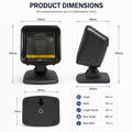 AL BASEET Hands-Free Barcode Scanner with Stand for POS Systems – 1D Barcode Reader for Retail, Supermarkets & Pharmacies
