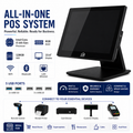 AL BASEET All-in-One POS System Core i5 6th Gen 15.6 Inch | 8GB RAM | 128GB SSD | WiFi Bluetooth | LAN Ethernet | 5 USB Ports BAS-156R1