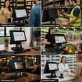 Al BASEET Dual Screen All-in-One POS System Core i5 6th Gen Baseet 15.6 Inch + 10.1 Inch | 8GB RAM | 128GB SSD | WiFi Bluetooth | LAN Ethernet | 5 USB Ports