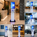 AL BASEET SW238 Interactive Self-Service Kiosk with Touch Screen & Built-in Receipt Printer – Windows OS Digital POS Kiosk for Restaurants, Retail Stores, Ticketing & Customer Service