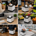 X PRINTER Wireless Thermal Shipping Label Printer with USB Bluetooth WiFi for Logistics & Warehouses XP-T371