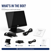 Load image into Gallery viewer, AL BASEET BAS-156R1 All-in-One POS System | Intel Core i5 4th Gen | 15.6" Touch Screen | 8GB RAM | 128GB SSD | WiFi, Bluetooth, LAN Ethernet &amp; 5 USB Ports for Retail &amp; Restaurant POS