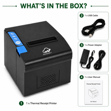 Load image into Gallery viewer, BASEET BAS-164 Thermal Receipt Printer 80×80 – High-Speed POS System Printer for Retail, Restaurant &amp; Billing Counters
