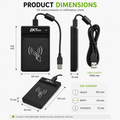 ZKTECO CR20 RFID Card Reader – Dual Frequency USB Smart Card Reader for Access Control, Attendance Systems & Secure Authentication