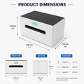 110mm USB Mobile Thermal Label Printer for Shipping Labels & Stickers MAC/PC/Tablet Compatible in Stock 203dpi KR-9220