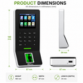 ZKTECO BioPro SA40 Fingerprint Access Control Terminal with BioID/SilkID Sensor – RFID Card, Password Authentication & Door Access Control for Offices and Businesses